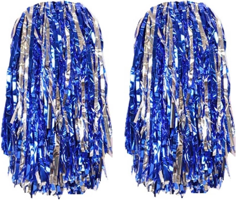 AUMIDO 2Pcs Cheerleading Pom Poms - Pompoms Cheer for Boy Girl School Sports Dance Games Team Spirit Cheer - Image 1